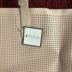 Macy's Light Pink Perforated Tote